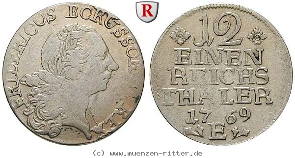 Klicken Sie auf das Bild um es auf Ihrem Rechner zu speichern brandenburg-preussen-friedrich-ii-1-12-taler/81657.jpg