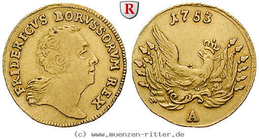 Klicken Sie auf das Bild um es auf Ihrem Rechner zu speichern brandenburg-preussen-friedrich-ii-1-2-friedrichs-d-or/87519.jpg