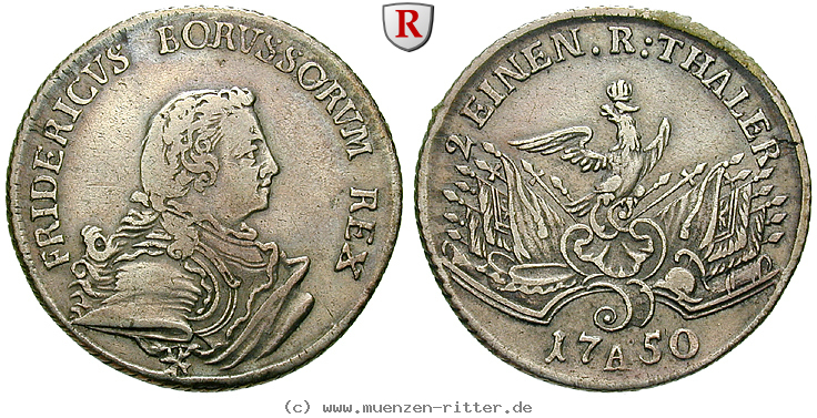 Klicken Sie auf das Bild um es auf Ihrem Rechner zu speichern brandenburg-preussen-friedrich-ii-1-2-reichstaler/101731.jpg