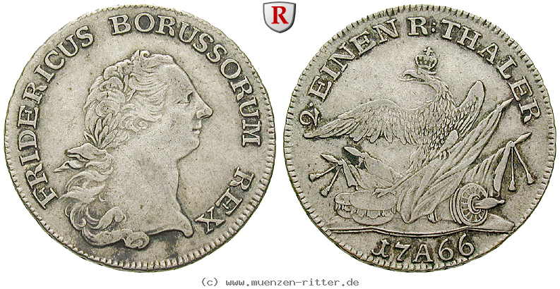 Klicken Sie auf das Bild um es auf Ihrem Rechner zu speichern brandenburg-preussen-friedrich-ii-1-2-reichstaler/69098.jpg