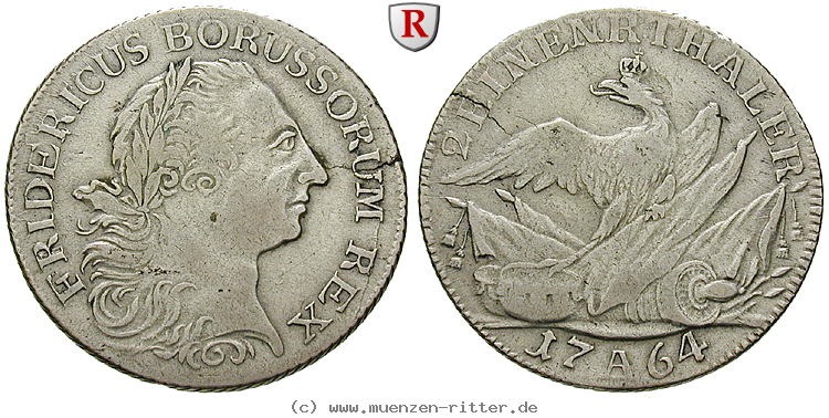 Klicken Sie auf das Bild um es auf Ihrem Rechner zu speichern brandenburg-preussen-friedrich-ii-1-2-reichstaler/79744.jpg