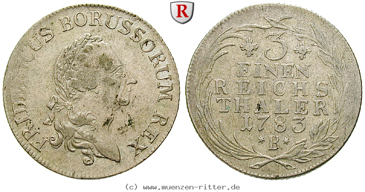 Klicken Sie auf das Bild um es auf Ihrem Rechner zu speichern brandenburg-preussen-friedrich-ii-1-3-reichstaler/51074.jpg