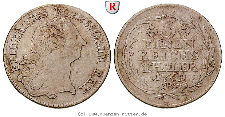 Klicken Sie auf das Bild um es auf Ihrem Rechner zu speichern brandenburg-preussen-friedrich-ii-1-3-taler/11440.jpg