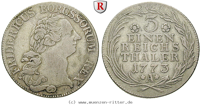 Klicken Sie auf das Bild um es auf Ihrem Rechner zu speichern brandenburg-preussen-friedrich-ii-1-3-taler/85939.jpg
