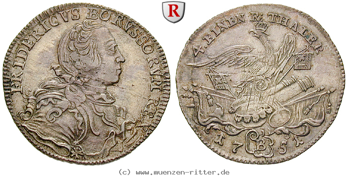 Klicken Sie auf das Bild um es auf Ihrem Rechner zu speichern brandenburg-preussen-friedrich-ii-1-4-taler/26905.jpg
