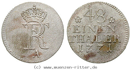 Klicken Sie auf das Bild um es auf Ihrem Rechner zu speichern brandenburg-preussen-friedrich-ii-1-48-taler/14692.jpg
