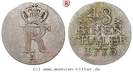 Klicken Sie auf das Bild um es auf Ihrem Rechner zu speichern brandenburg-preussen-friedrich-ii-1-48-taler/14694.jpg