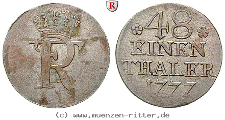 Klicken Sie auf das Bild um es auf Ihrem Rechner zu speichern brandenburg-preussen-friedrich-ii-1-48-taler/14701.jpg