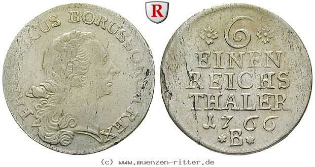 Klicken Sie auf das Bild um es auf Ihrem Rechner zu speichern brandenburg-preussen-friedrich-ii-1-6-reichstaler/69019.jpg