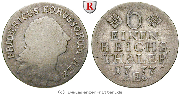 Klicken Sie auf das Bild um es auf Ihrem Rechner zu speichern brandenburg-preussen-friedrich-ii-1-6-taler/85934.jpg