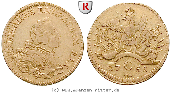 Klicken Sie auf das Bild um es auf Ihrem Rechner zu speichern brandenburg-preussen-friedrich-ii-friedrichs-d-or/19933.jpg