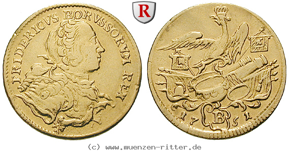 Klicken Sie auf das Bild um es auf Ihrem Rechner zu speichern brandenburg-preussen-friedrich-ii-friedrichs-d-or/74258.jpg