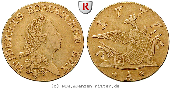 Klicken Sie auf das Bild um es auf Ihrem Rechner zu speichern brandenburg-preussen-friedrich-ii-friedrichs-d-or/86558.jpg