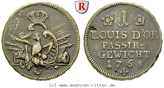 Klicken Sie auf das Bild um es auf Ihrem Rechner zu speichern brandenburg-preussen-friedrich-ii-passiergewicht-fuer-1-louis-d-or/53875.jpg