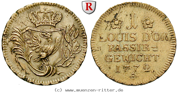 Klicken Sie auf das Bild um es auf Ihrem Rechner zu speichern brandenburg-preussen-friedrich-ii-passiergewicht-fuer-1-louis-d-or/53882.jpg