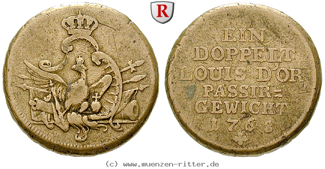 Klicken Sie auf das Bild um es auf Ihrem Rechner zu speichern brandenburg-preussen-friedrich-ii-passiergewicht-fuer-2-louis-d-or/53868.jpg
