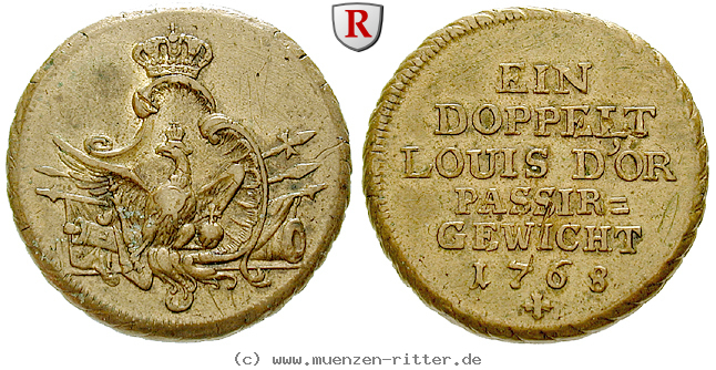 Klicken Sie auf das Bild um es auf Ihrem Rechner zu speichern brandenburg-preussen-friedrich-ii-passiergewicht-fuer-2-louis-d-or/53869.jpg