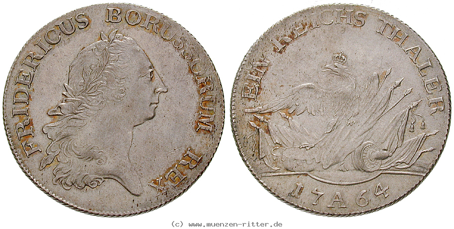 Klicken Sie auf das Bild um es auf Ihrem Rechner zu speichern brandenburg-preussen-friedrich-ii-reichstaler/15766.jpg
