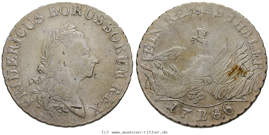 Klicken Sie auf das Bild um es auf Ihrem Rechner zu speichern brandenburg-preussen-friedrich-ii-reichstaler/15857.jpg