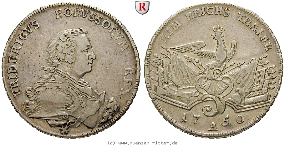 Klicken Sie auf das Bild um es auf Ihrem Rechner zu speichern brandenburg-preussen-friedrich-ii-reichstaler/28051.jpg