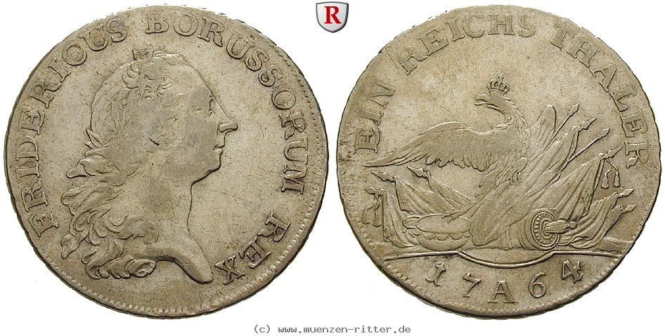 Klicken Sie auf das Bild um es auf Ihrem Rechner zu speichern brandenburg-preussen-friedrich-ii-reichstaler/36142.jpg
