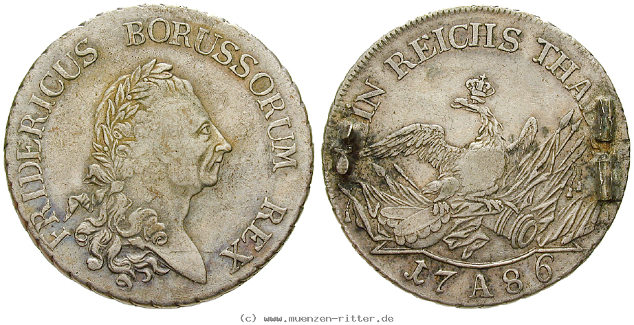 Klicken Sie auf das Bild um es auf Ihrem Rechner zu speichern brandenburg-preussen-friedrich-ii-reichstaler/39702.jpg