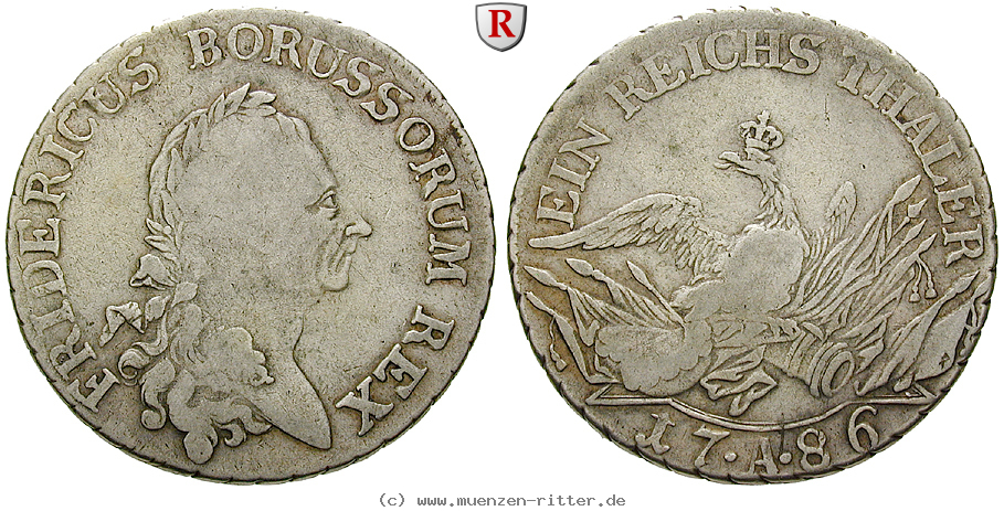 Klicken Sie auf das Bild um es auf Ihrem Rechner zu speichern brandenburg-preussen-friedrich-ii-reichstaler/46247.jpg