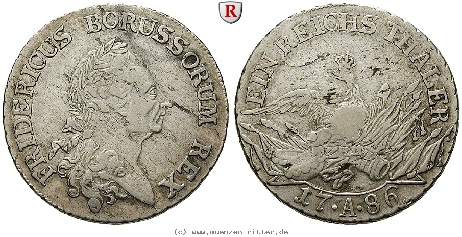 Klicken Sie auf das Bild um es auf Ihrem Rechner zu speichern brandenburg-preussen-friedrich-ii-reichstaler/49600.jpg