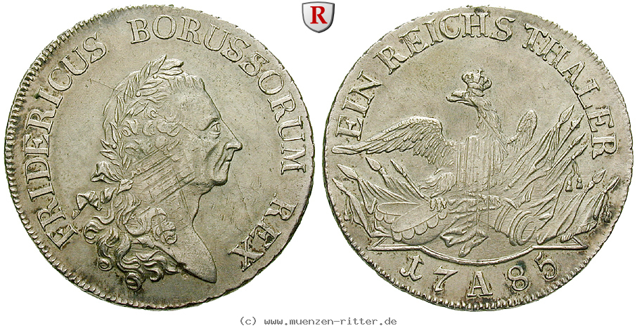 Klicken Sie auf das Bild um es auf Ihrem Rechner zu speichern brandenburg-preussen-friedrich-ii-reichstaler/52417.jpg