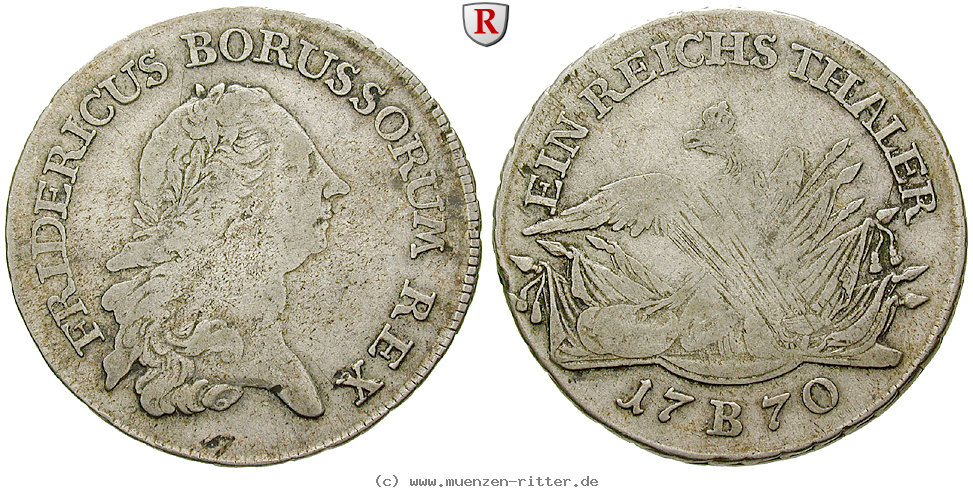 Klicken Sie auf das Bild um es auf Ihrem Rechner zu speichern brandenburg-preussen-friedrich-ii-reichstaler/69095.jpg