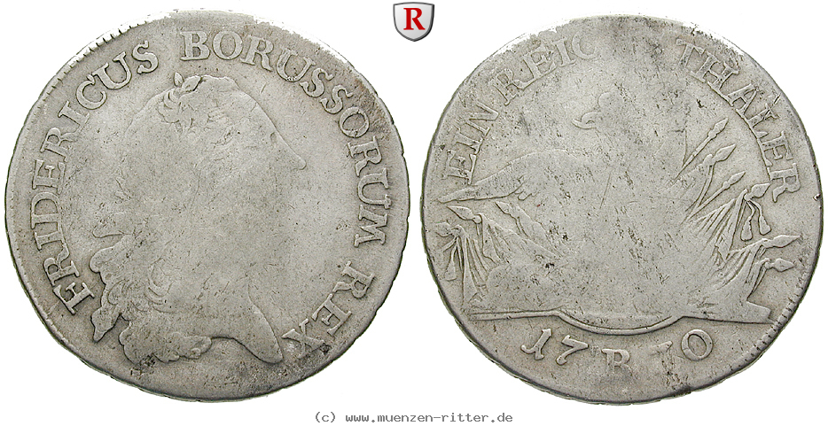 Klicken Sie auf das Bild um es auf Ihrem Rechner zu speichern brandenburg-preussen-friedrich-ii-reichstaler/74232.jpg