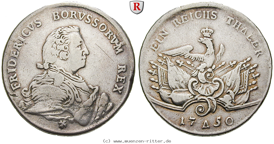 Klicken Sie auf das Bild um es auf Ihrem Rechner zu speichern brandenburg-preussen-friedrich-ii-reichstaler/75830.jpg