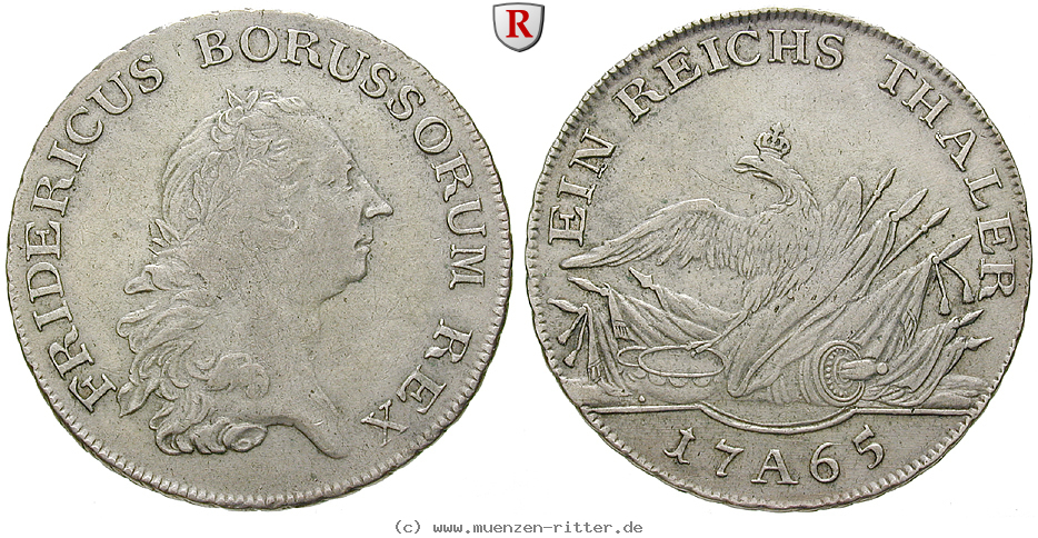 Klicken Sie auf das Bild um es auf Ihrem Rechner zu speichern brandenburg-preussen-friedrich-ii-reichstaler/76062.jpg