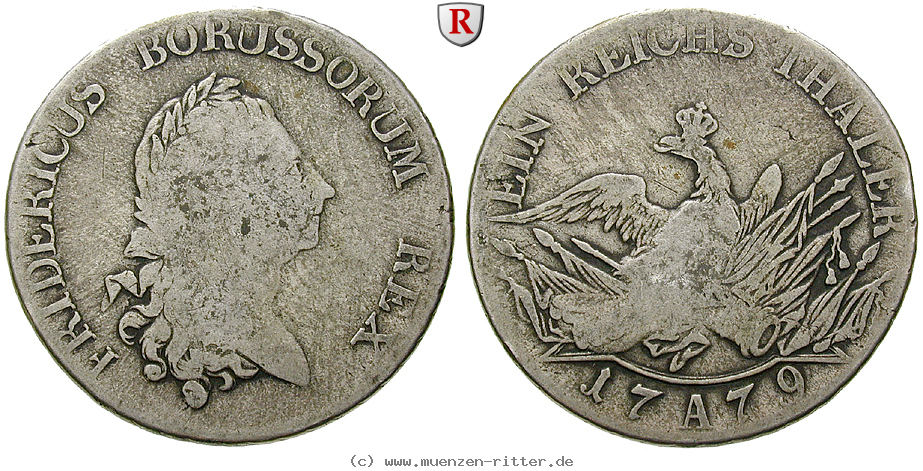 Klicken Sie auf das Bild um es auf Ihrem Rechner zu speichern brandenburg-preussen-friedrich-ii-reichstaler/77994.jpg