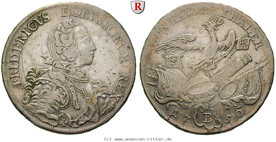 Klicken Sie auf das Bild um es auf Ihrem Rechner zu speichern brandenburg-preussen-friedrich-ii-reichstaler/79606.jpg