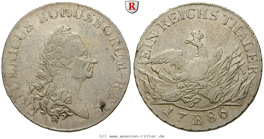 Klicken Sie auf das Bild um es auf Ihrem Rechner zu speichern brandenburg-preussen-friedrich-ii-reichstaler/89822.jpg