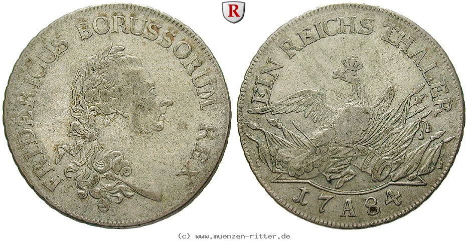 Klicken Sie auf das Bild um es auf Ihrem Rechner zu speichern brandenburg-preussen-friedrich-ii-reichstaler/91613.jpg