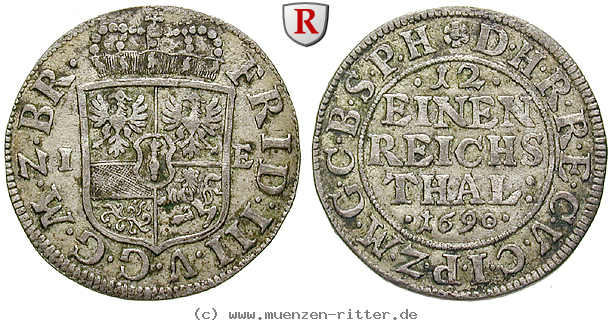 Klicken Sie auf das Bild um es auf Ihrem Rechner zu speichern brandenburg-preussen-friedrich-iii-1-12-taler/85948.jpg