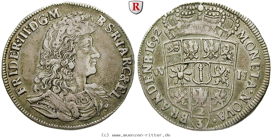 Klicken Sie auf das Bild um es auf Ihrem Rechner zu speichern brandenburg-preussen-friedrich-iii-2-3-taler/82434.jpg
