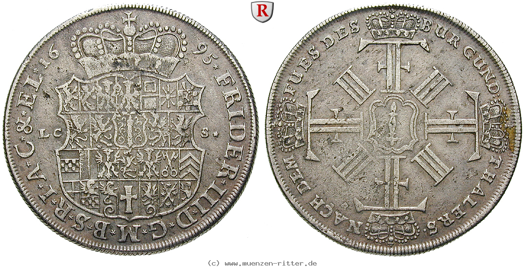 Klicken Sie auf das Bild um es auf Ihrem Rechner zu speichern brandenburg-preussen-friedrich-iii-albertustaler/81316.jpg