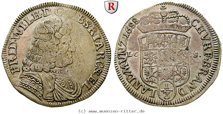 Klicken Sie auf das Bild um es auf Ihrem Rechner zu speichern brandenburg-preussen-friedrich-wilhelm-1-3-taler/94052.jpg