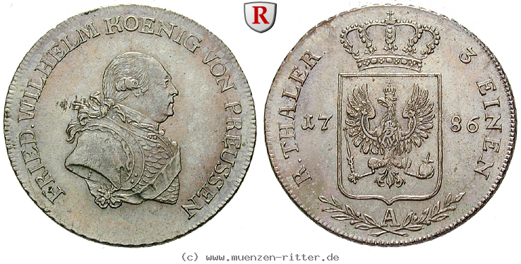 Klicken Sie auf das Bild um es auf Ihrem Rechner zu speichern brandenburg-preussen-friedrich-wilhelm-ii-1-3-taler/26911.jpg