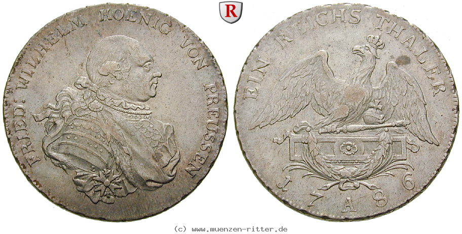 Klicken Sie auf das Bild um es auf Ihrem Rechner zu speichern brandenburg-preussen-friedrich-wilhelm-ii-reichstaler/26912.jpg