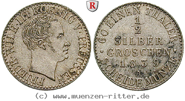 Klicken Sie auf das Bild um es auf Ihrem Rechner zu speichern brandenburg-preussen-friedrich-wilhelm-iii-1-2-silbergroschen/28876.jpg