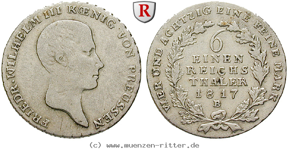 Klicken Sie auf das Bild um es auf Ihrem Rechner zu speichern brandenburg-preussen-friedrich-wilhelm-iii-1-6-taler/54487.jpg
