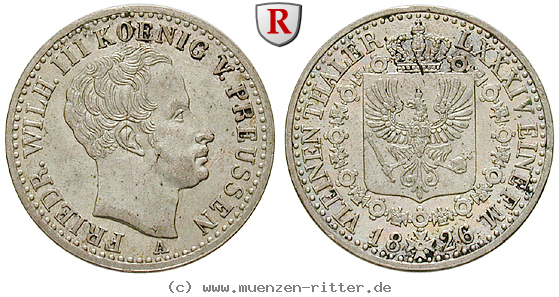 Klicken Sie auf das Bild um es auf Ihrem Rechner zu speichern brandenburg-preussen-friedrich-wilhelm-iii-1-6-taler/68970.jpg