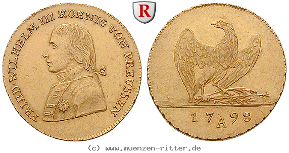 Klicken Sie auf das Bild um es auf Ihrem Rechner zu speichern brandenburg-preussen-friedrich-wilhelm-iii-friedrichs-d-or/27237.jpg