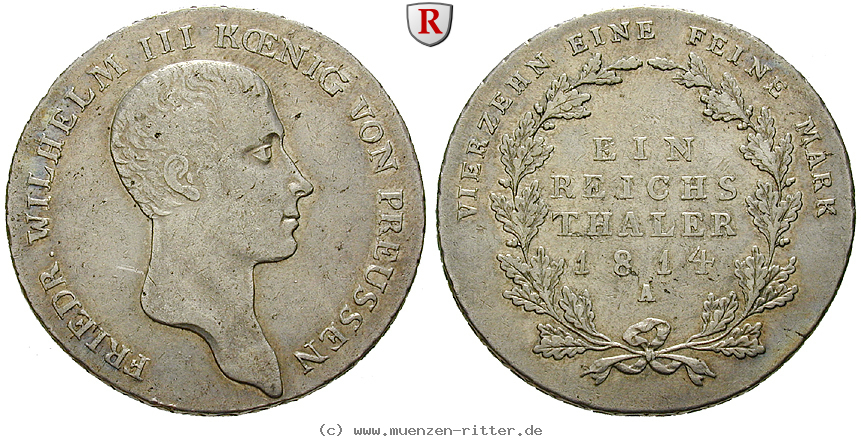 Klicken Sie auf das Bild um es auf Ihrem Rechner zu speichern brandenburg-preussen-friedrich-wilhelm-iii-reichstaler/100262.jpg