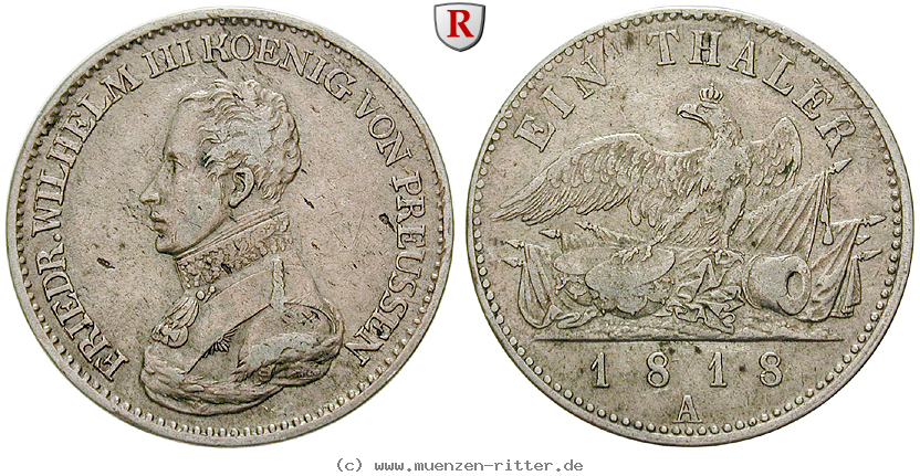 Klicken Sie auf das Bild um es auf Ihrem Rechner zu speichern brandenburg-preussen-friedrich-wilhelm-iii-taler/84291.jpg