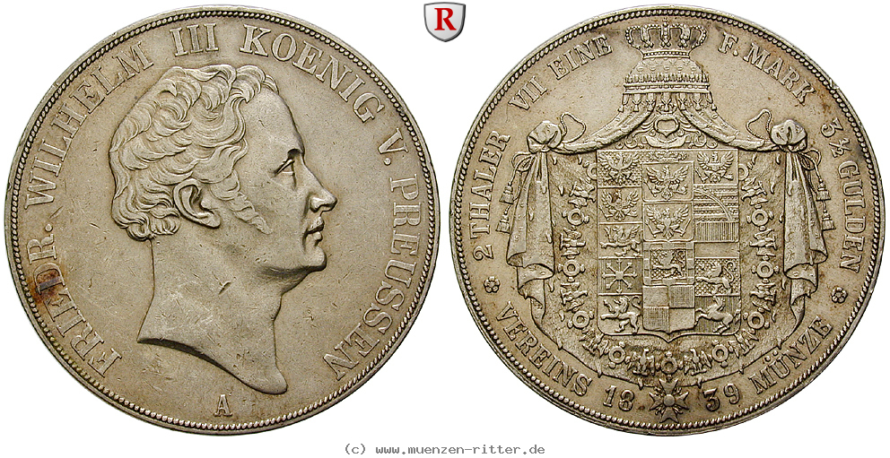 Klicken Sie auf das Bild um es auf Ihrem Rechner zu speichern brandenburg-preussen-friedrich-wilhelm-iii-vereinsdoppeltaler/102044.jpg